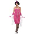 -DISFRAZ  CHARLESTON FUCSIA Xl