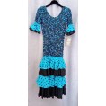 VESTIDO FLAMENCA NIÑA NEGRO Y AZUL 14