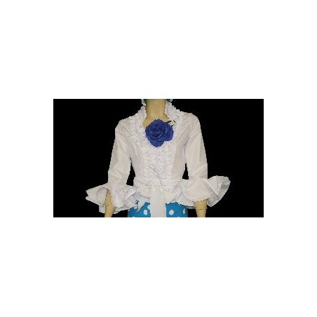 CAMISA FLAMENCA BLANCA T-46