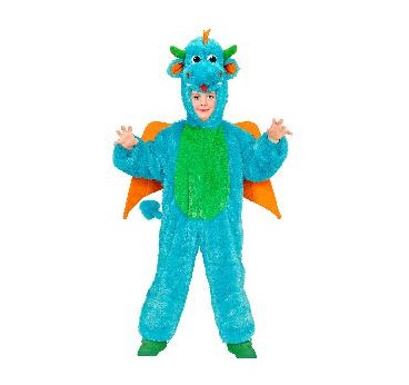 DISFRAZ DRAGON EN PELUCHE SUAVE NIÑOS 8-12 AÑOS