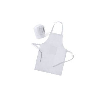 KIT DELANTAL Y GORRO COCINERO PAPEL