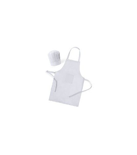 KIT DELANTAL Y GORRO COCINERO PAPEL