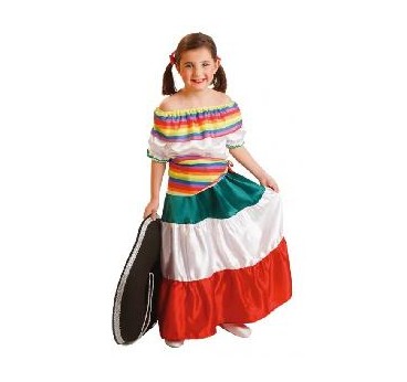 -DISFRAZ MEXICANA NIÑA 6-7