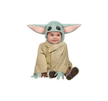 -DISFRAZ BABY YODA PRESCHOOL 6-12 MESES