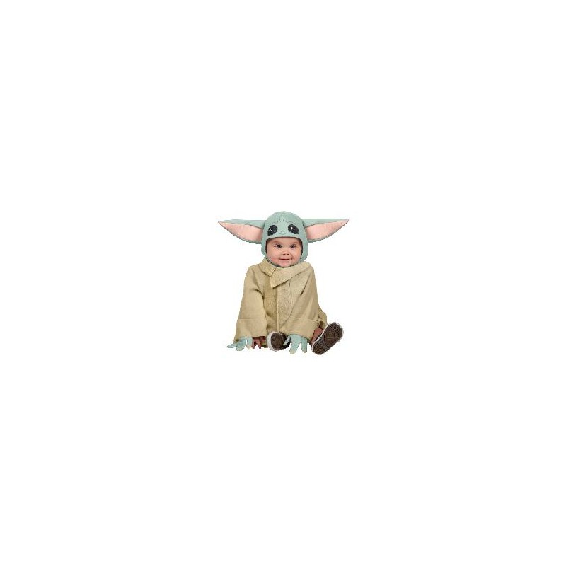 -DISFRAZ BABY YODA PRESCHOOL 6-12 MESES