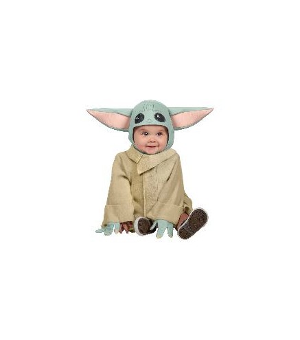 -DISFRAZ BABY YODA PRESCHOOL 6-12 MESES