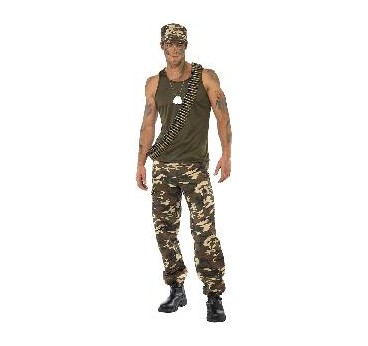 -DISFRAZ MILITAR H XL