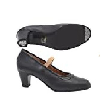 -ZAPATO FLAMENCO NEGRO GOMA CLAVO 40