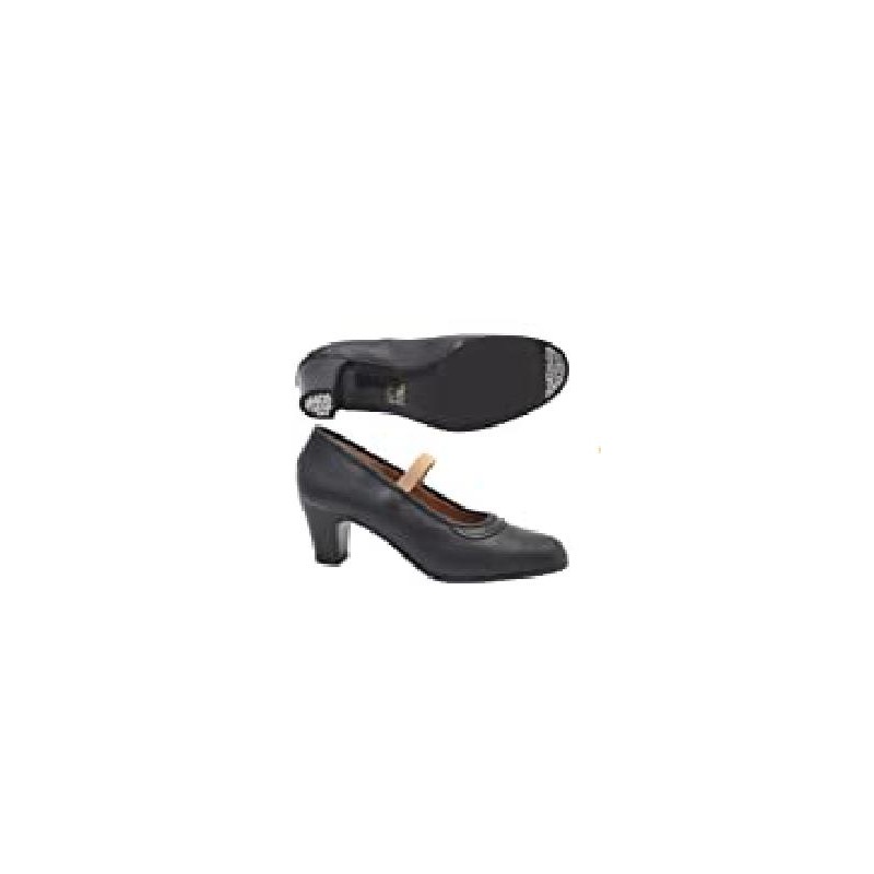 ZAPATO FLAMENCO NEGRO GOMA CLAVO T-40