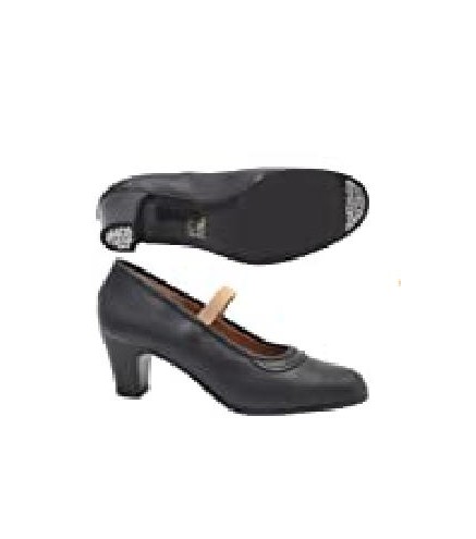 ZAPATO FLAMENCO NEGRO GOMA CLAVO T-40