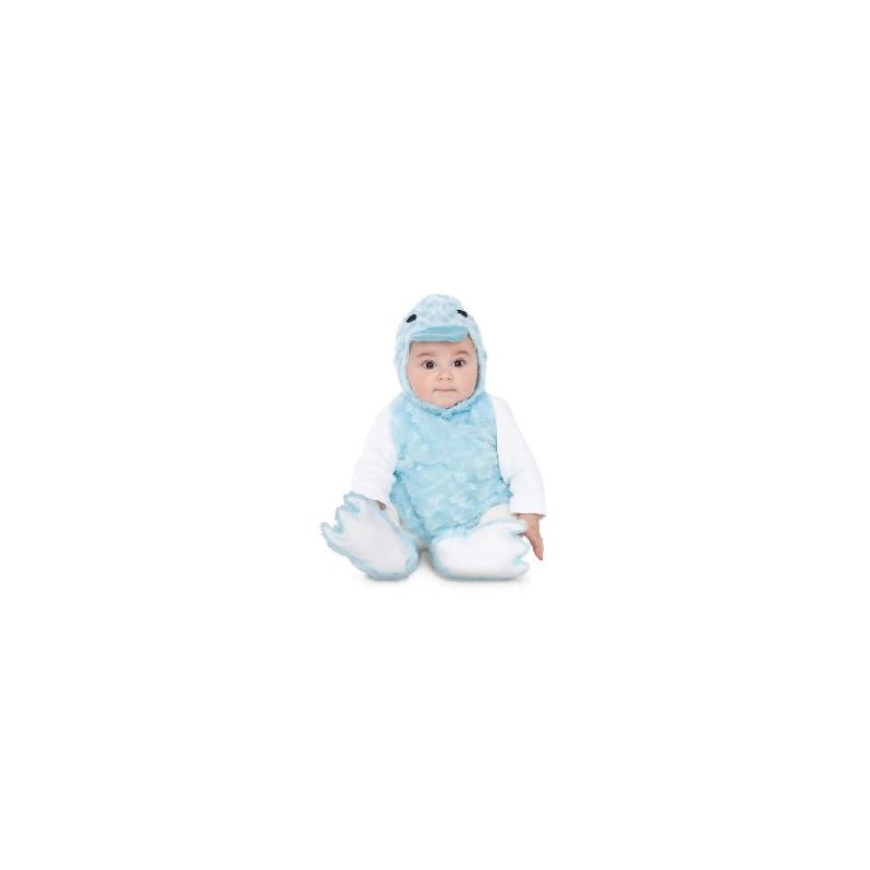 -DISFRAZ PATITO PELUCHE AZUL T 12-24 MESES