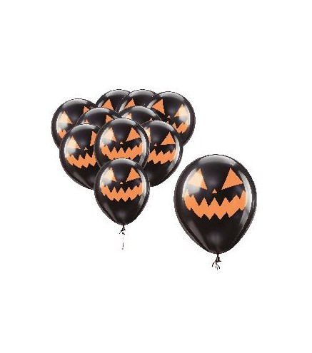 -BOLSA 10 GLOBOS NEGROS CALABAZA