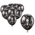 -BOLSA 10 GLOBOS NEGROS ESQUELETOS