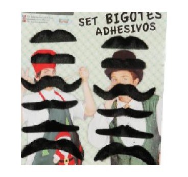 -BLISTER BIGOTES ADHESIVOS